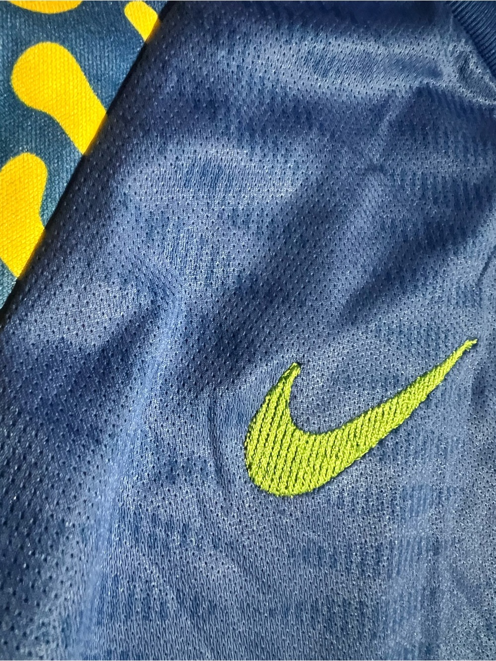 Nike Kids Brazil Blue & Yellow Soccer Jersey - Picture 2 of 8